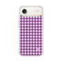 スリムプロテクションケース［ Checkered Purple - ギンガムチェック パープル ］