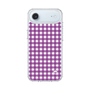 スリムプロテクションケース［ Checkered Purple - ギンガムチェック パープル ］