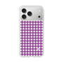 スリムプロテクションケース［ Checkered Purple - ギンガムチェック パープル ］