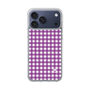 スリムプロテクションケース［ Checkered Purple - ギンガムチェック パープル ］