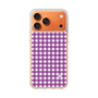 スリムプロテクションケース［ Checkered Purple - ギンガムチェック パープル ］