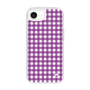スリムプロテクションケース［ Checkered Purple - ギンガムチェック パープル ］