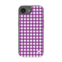 スリムプロテクションケース［ Checkered Purple - ギンガムチェック パープル ］
