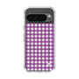 スリムプロテクションケース［ Checkered Purple - ギンガムチェック パープル ］