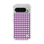 スリムプロテクションケース［ Checkered Purple - ギンガムチェック パープル ］