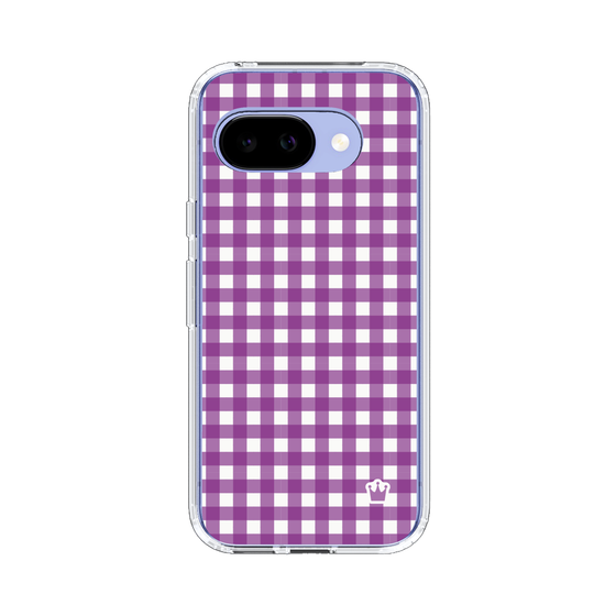 スリムプロテクションケース［ Checkered Purple - ギンガムチェック パープル ］
