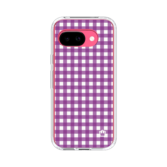 スリムプロテクションケース［ Checkered Purple - ギンガムチェック パープル ］