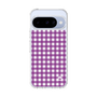 スリムプロテクションケース［ Checkered Purple - ギンガムチェック パープル ］
