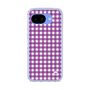 スリムプロテクションケース［ Checkered Purple - ギンガムチェック パープル ］
