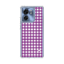 スリムプロテクションケース［ Checkered Purple - ギンガムチェック パープル ］