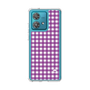 スリムプロテクションケース［ Checkered Purple - ギンガムチェック パープル ］