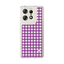 スリムプロテクションケース［ Checkered Purple - ギンガムチェック パープル ］