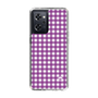 スリムプロテクションケース［ Checkered Purple - ギンガムチェック パープル ］