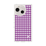 スリムプロテクションケース［ Checkered Purple - ギンガムチェック パープル ］