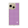 スリムプロテクションケース［ Checkered Purple - ギンガムチェック パープル ］