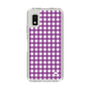 スリムプロテクションケース［ Checkered Purple - ギンガムチェック パープル ］