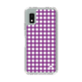 スリムプロテクションケース［ Checkered Purple - ギンガムチェック パープル ］
