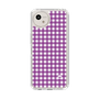 スリムプロテクションケース［ Checkered Purple - ギンガムチェック パープル ］