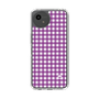 スリムプロテクションケース［ Checkered Purple - ギンガムチェック パープル ］