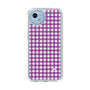 スリムプロテクションケース［ Checkered Purple - ギンガムチェック パープル ］