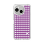 スリムプロテクションケース［ Checkered Purple - ギンガムチェック パープル ］
