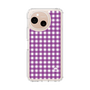 スリムプロテクションケース［ Checkered Purple - ギンガムチェック パープル ］