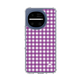 スリムプロテクションケース［ Checkered Purple - ギンガムチェック パープル ］