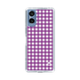 スリムプロテクションケース［ Checkered Purple - ギンガムチェック パープル ］