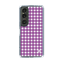 スリムプロテクションケース［ Checkered Purple - ギンガムチェック パープル ］