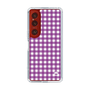 スリムプロテクションケース［ Checkered Purple - ギンガムチェック パープル ］