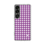 スリムプロテクションケース［ Checkered Purple - ギンガムチェック パープル ］