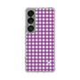 スリムプロテクションケース［ Checkered Purple - ギンガムチェック パープル ］