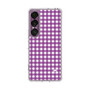 スリムプロテクションケース［ Checkered Purple - ギンガムチェック パープル ］