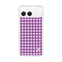 スリムプロテクションケース［ Checkered Purple - ギンガムチェック パープル ］