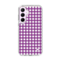 スリムプロテクションケース［ Checkered Purple - ギンガムチェック パープル ］