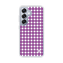 スリムプロテクションケース［ Checkered Purple - ギンガムチェック パープル ］