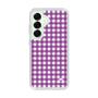 スリムプロテクションケース［ Checkered Purple - ギンガムチェック パープル ］