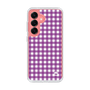 スリムプロテクションケース［ Checkered Purple - ギンガムチェック パープル ］