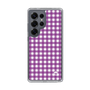 スリムプロテクションケース［ Checkered Purple - ギンガムチェック パープル ］