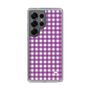 スリムプロテクションケース［ Checkered Purple - ギンガムチェック パープル ］