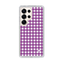 スリムプロテクションケース［ Checkered Purple - ギンガムチェック パープル ］