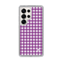 スリムプロテクションケース［ Checkered Purple - ギンガムチェック パープル ］