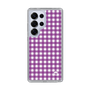 スリムプロテクションケース［ Checkered Purple - ギンガムチェック パープル ］