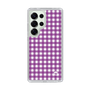 スリムプロテクションケース［ Checkered Purple - ギンガムチェック パープル ］