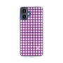 スリムプロテクションケース［ Checkered Purple - ギンガムチェック パープル ］
