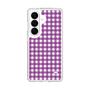 スリムプロテクションケース［ Checkered Purple - ギンガムチェック パープル ］