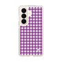 スリムプロテクションケース［ Checkered Purple - ギンガムチェック パープル ］