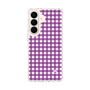 スリムプロテクションケース［ Checkered Purple - ギンガムチェック パープル ］