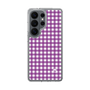 スリムプロテクションケース［ Checkered Purple - ギンガムチェック パープル ］