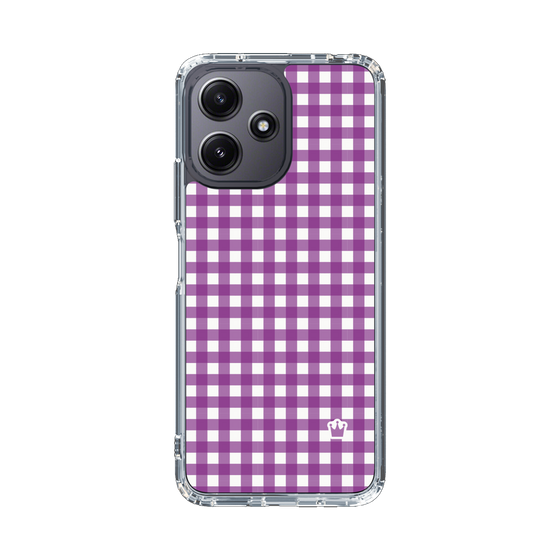 スリムプロテクションケース［ Checkered Purple - ギンガムチェック パープル ］